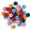 Buttons Galore and More Tiny Craft &#x26; Sewing Buttons - Assorted Colors - 105 Buttons